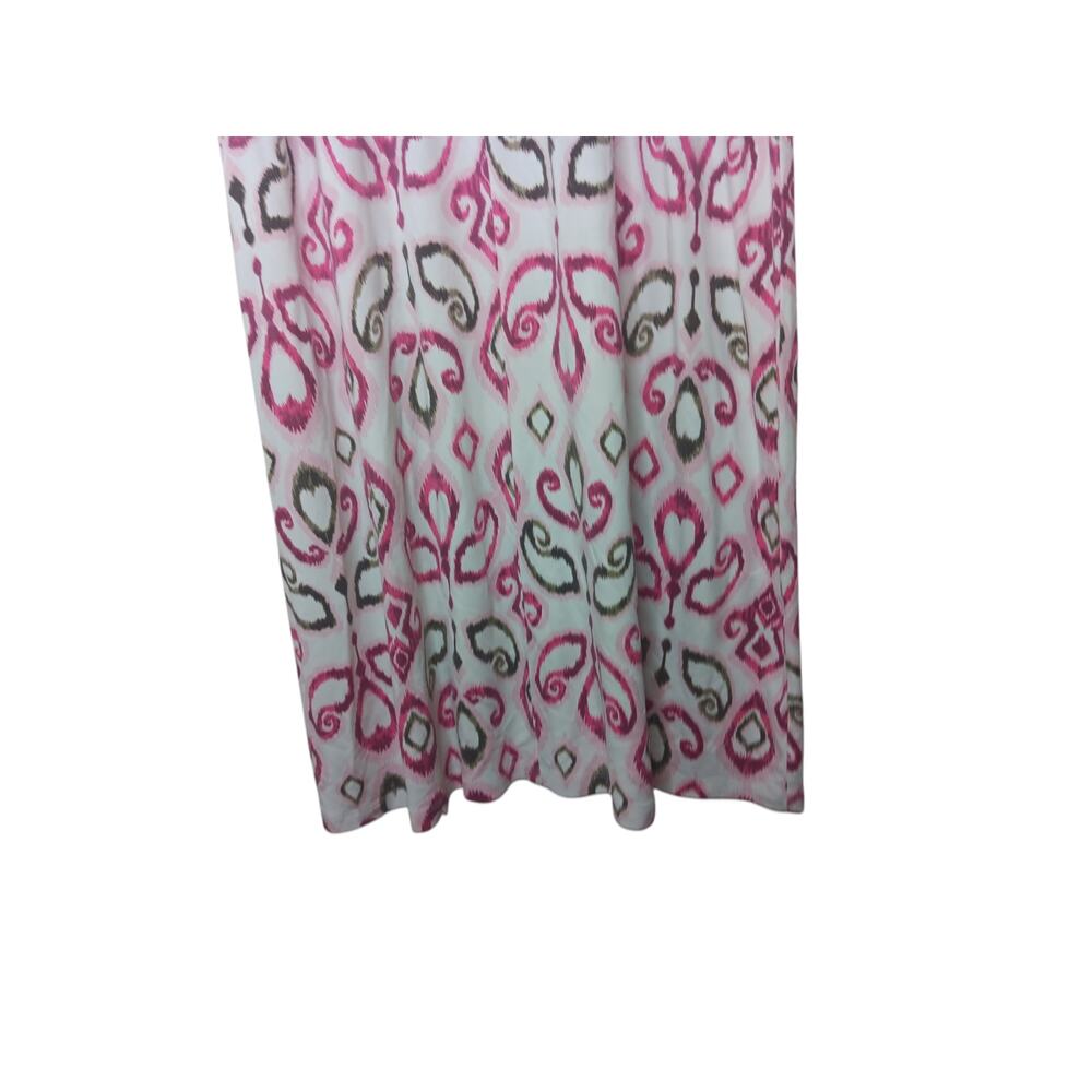 Fresh Produce Pink Abstract Print Sleeveless Maxi Dress L Made in USA - Picture 9 of 12